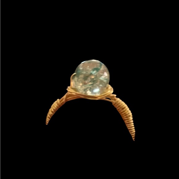 HANDMADE | STONE WIRE RING SZ 7 - Picture 3 of 5